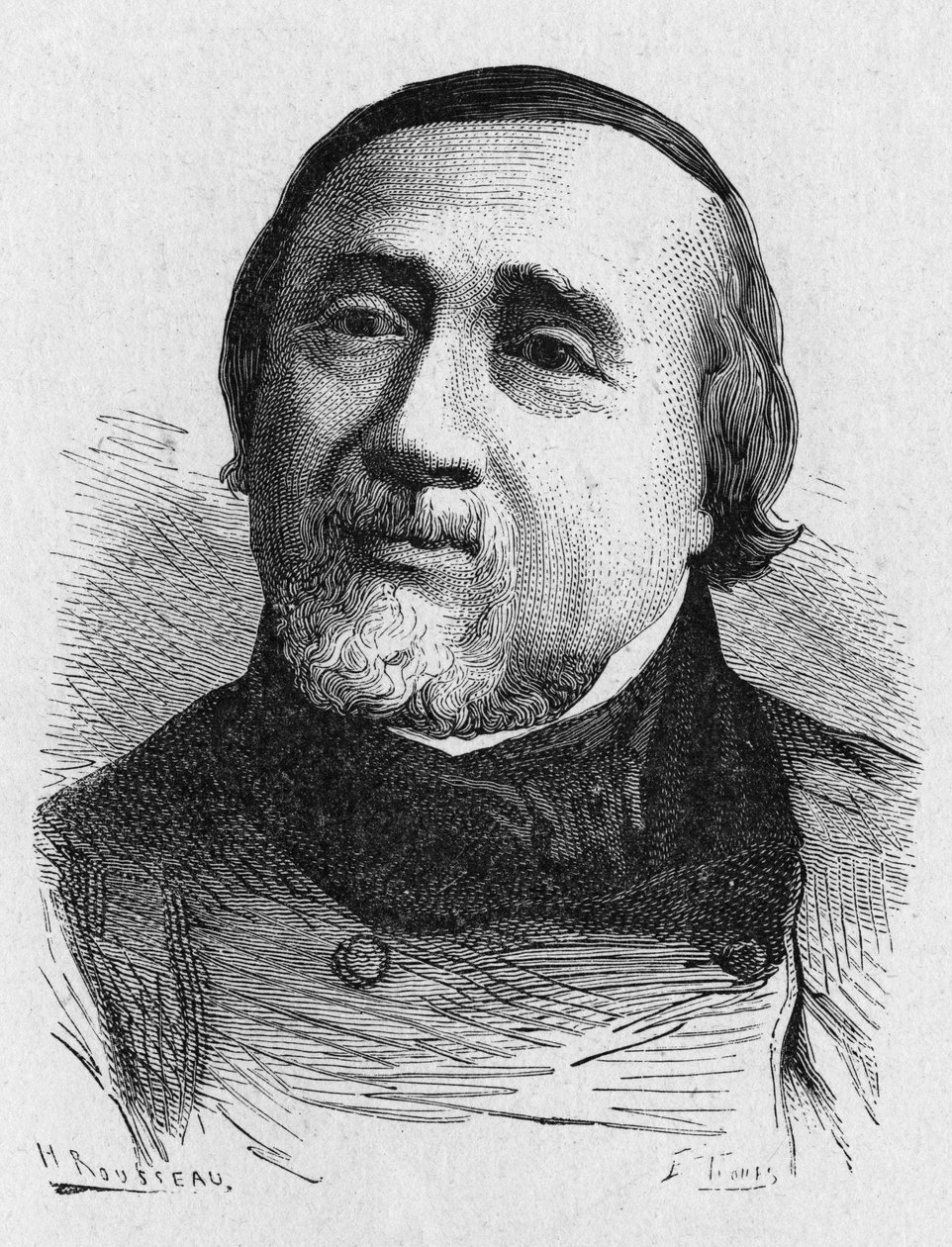 Portræt af Jules Francois Dupuis Delcourt (1802-1864) (Jules-Francois Dupuis-Delcourt), fransk aeronaut - i “Album de la Science; berømte videnskabsmænd; Store opdagelser”””” 1896. af French School