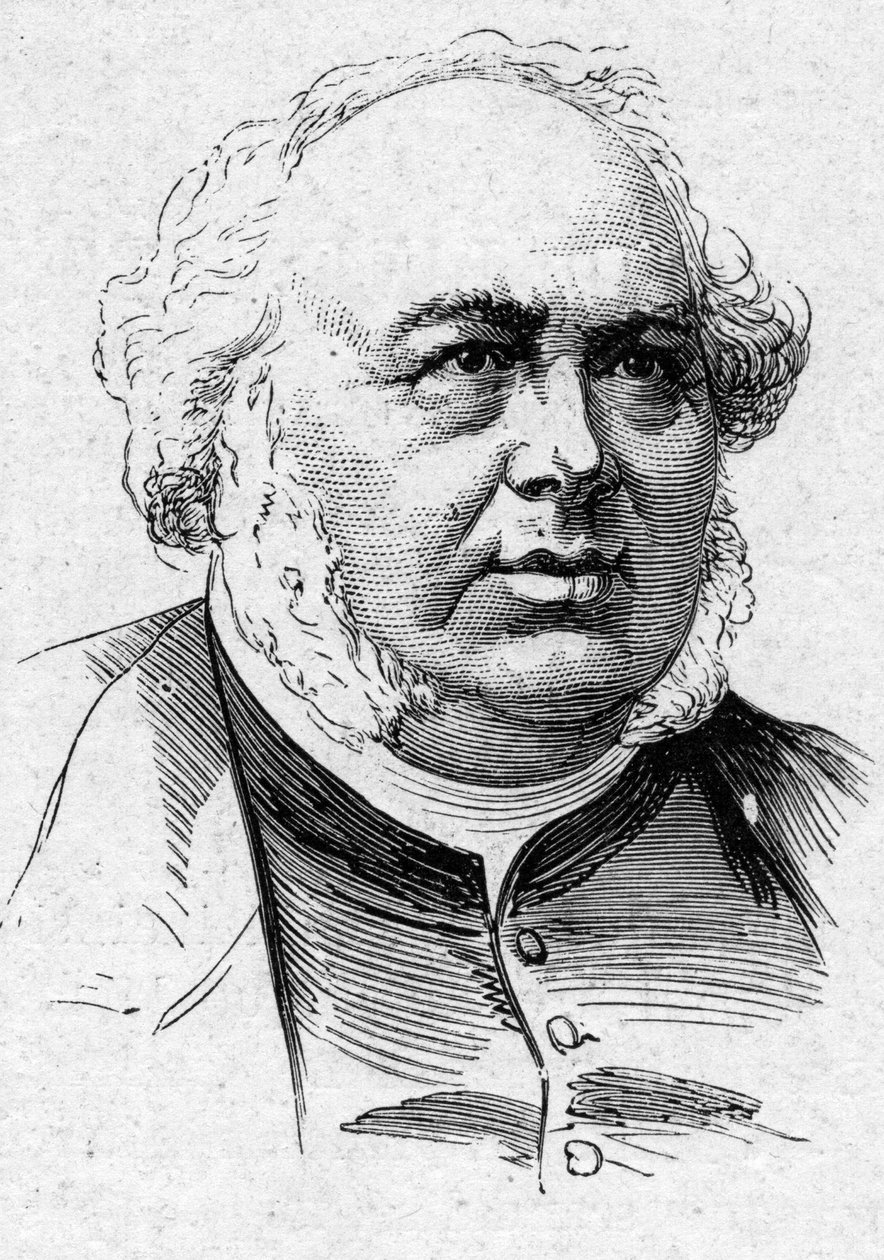 Portræt af Jules Janin (1804-1874), fransk forfatter, kritiker og akademiker. Indgravering i "" Le Monde Illustré"" nr. 883 af 14. marts 1874. af French School