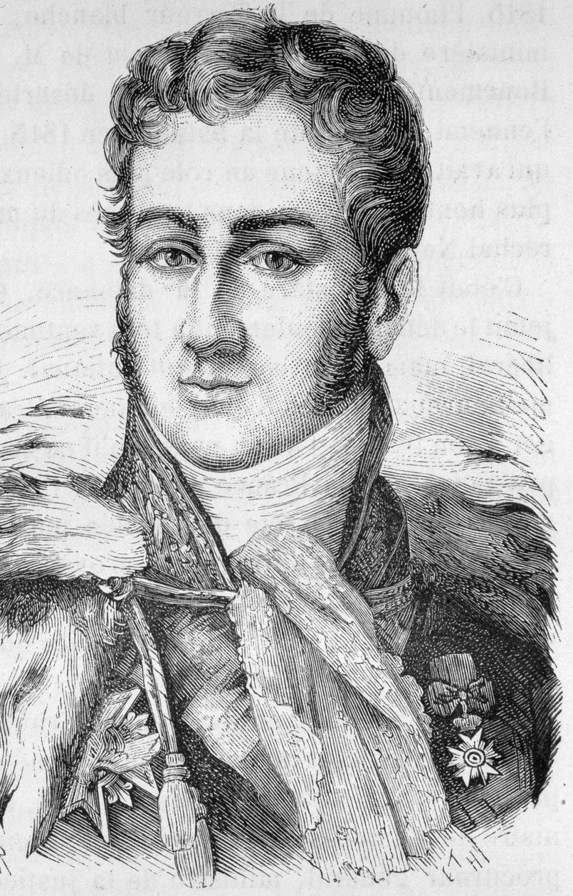 Portræt af Jules de Polignac, fransk politiker (1780 - 1847) - i "" L