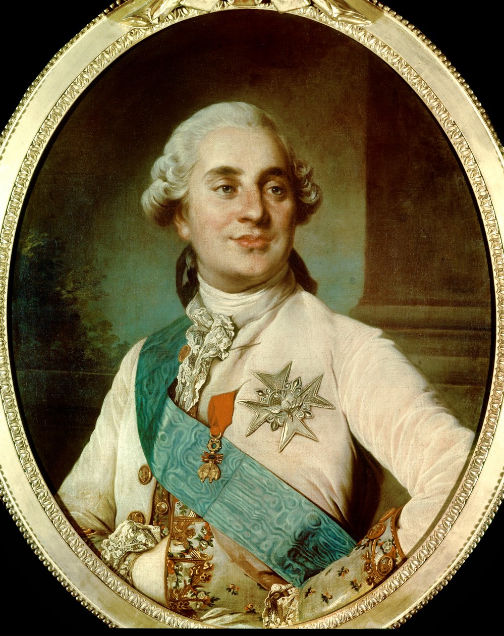 Portræt af kong Louis XVI (1754-1793) på 30 år Anonymt maleri af den franske skole. 1784. Paris, Musee Carnavalet. - Portræt af kong Louis XVI (1754-1793) i en alder af 30. Anonymt maleri af den engelske skole. 1784. Carnavalet-museet, Paris af French School