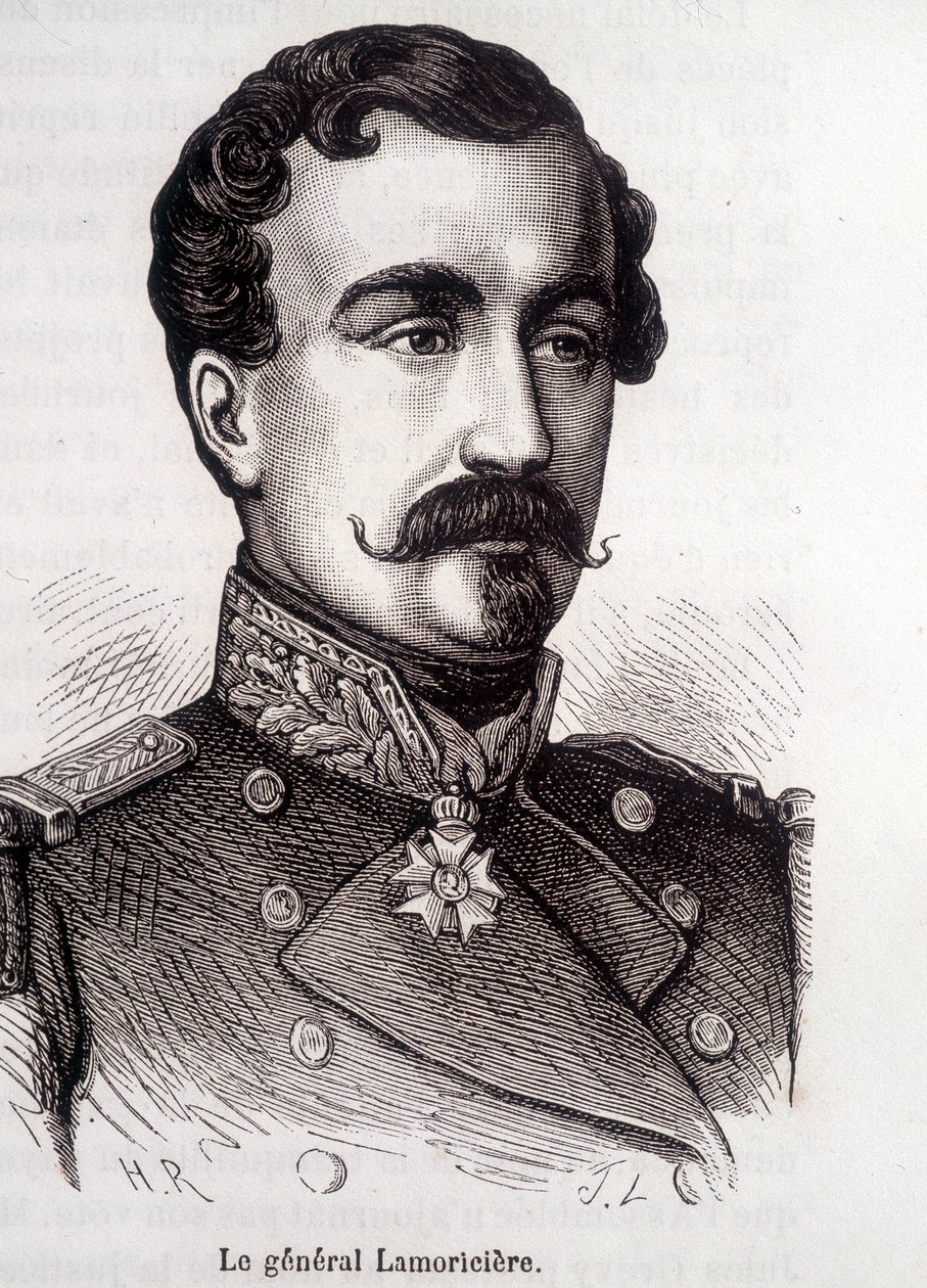 Portræt af Lamoricière, fransk general og politiker (1806 - 1865) af French School