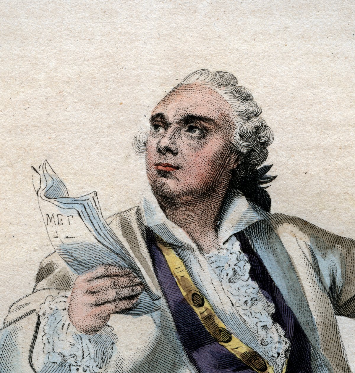 Portræt af Lekain (1729-1778), fransk skuespiller. af French School