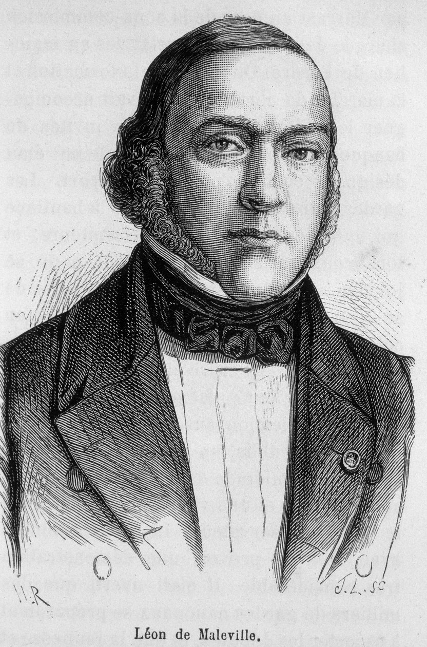 Portræt af Leon de Maleville, politiker 1803-1879 af French School