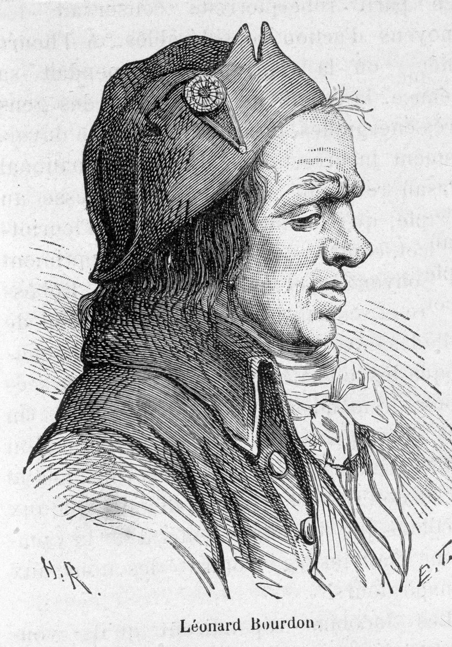 Portræt af Leonard Bourdon (1754-1807), fransk politiker - i "" L