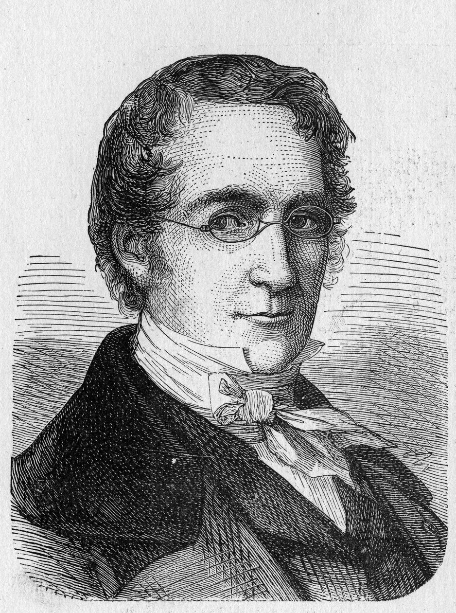 Portræt af Louis-Joseph Gay-Lussac (Louis Joseph Gay Lussac) (1778 - 1850) - i "" Album of Science; berømte lærde; Store opdagelser””” 1896. af French School