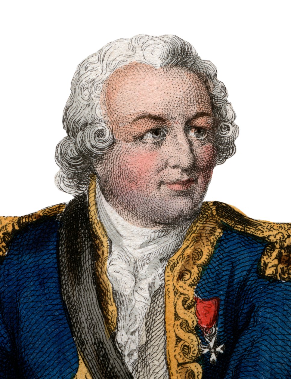 Portræt af Louis Antoine, Comte de Bougainville (1729-1811), fransk admiral og opdagelsesrejsende. af French School