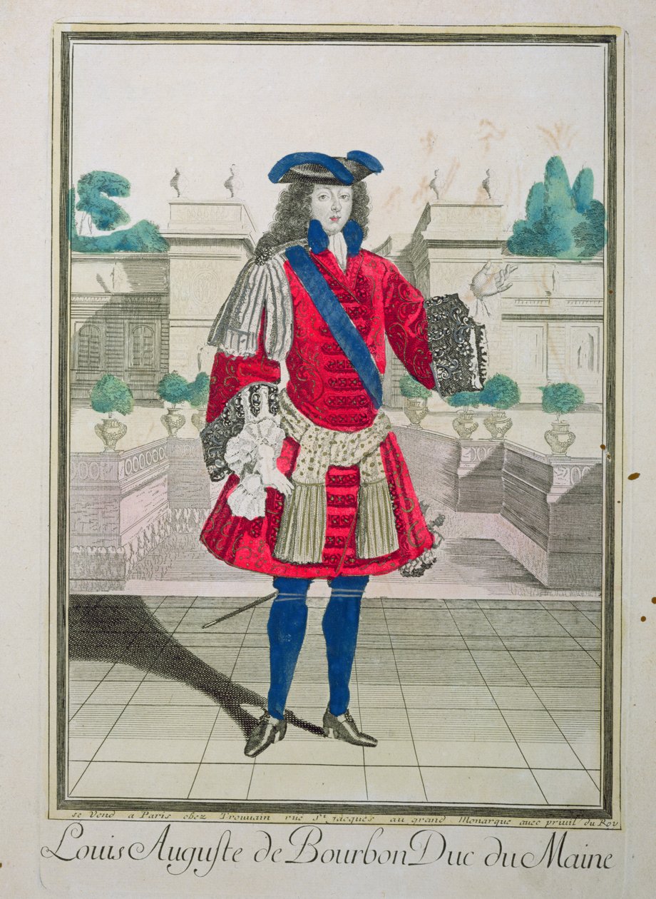 Portræt af Louis Auguste de Bourbon (1670-1736) hertug af Maine af French School