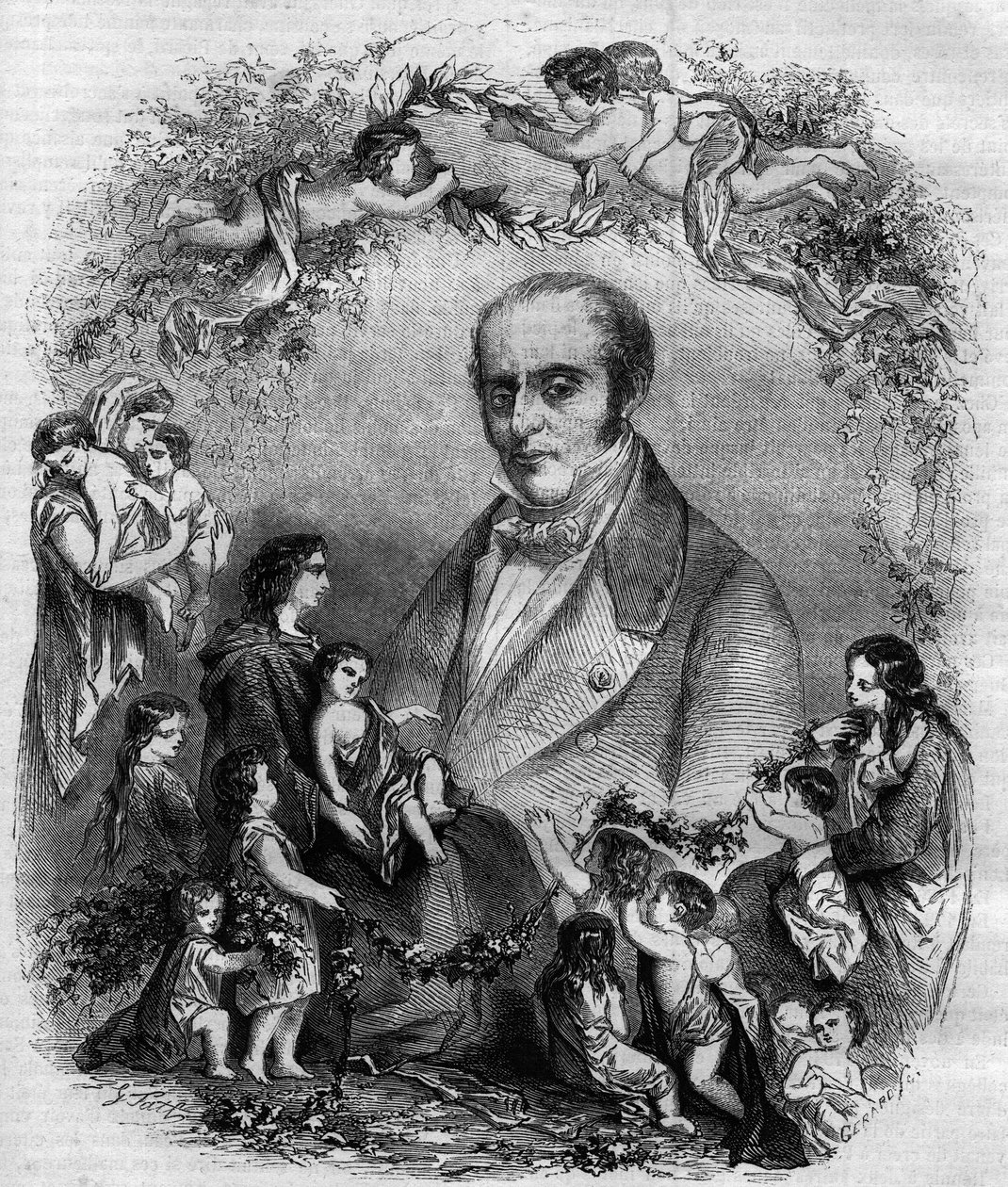 Portræt af Louis Benoit Guersant (1777-1848), fransk læge. af French School