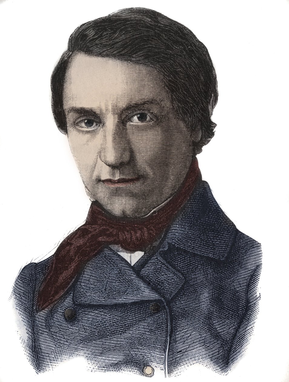 Portræt af Louis Blanc, fransk politiker og historiker (1811 - 1882) af French School