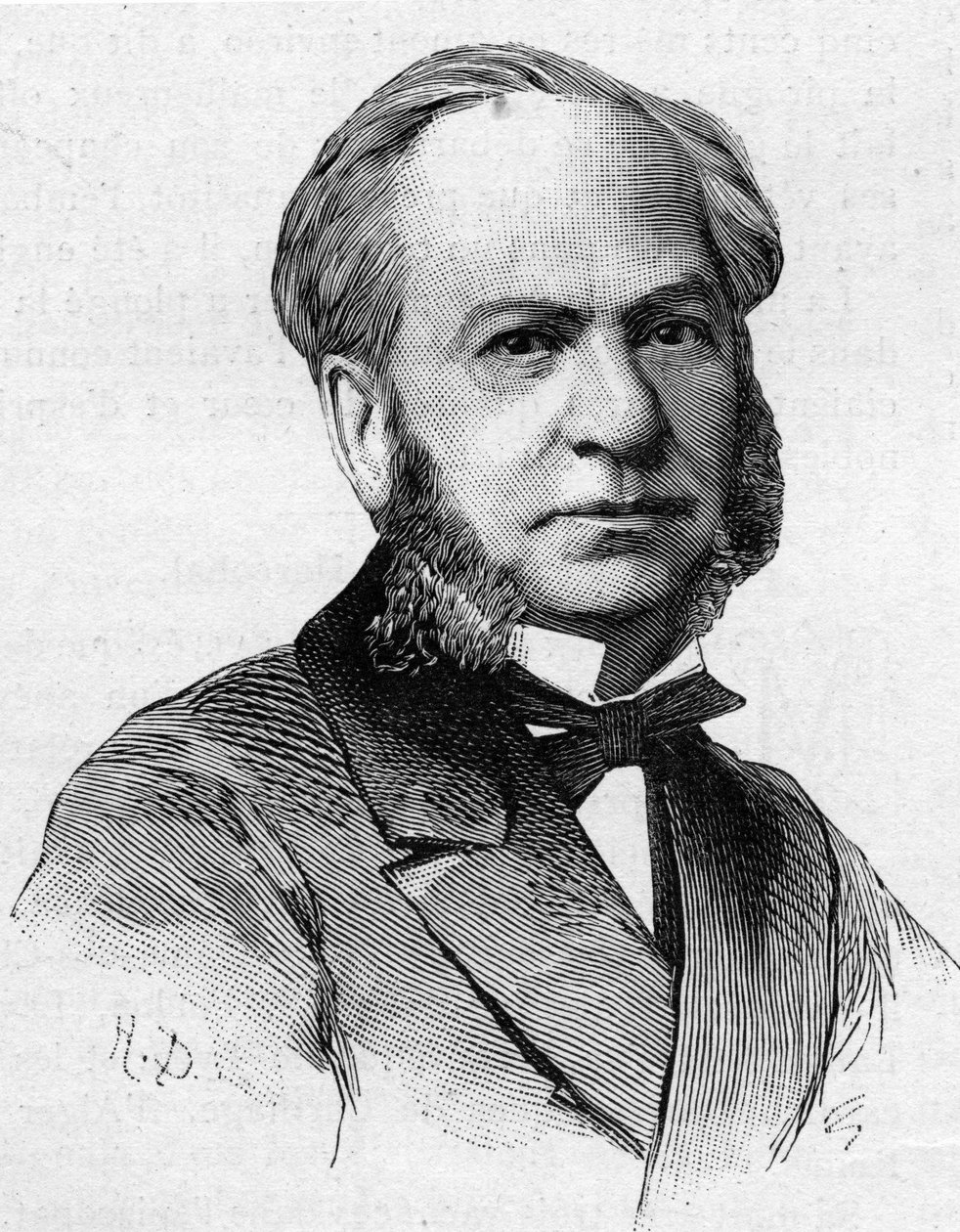 Portræt af Louis Brandus (decede 1887) berømt musikalsk udgiver i det 19. århundrede. af French School