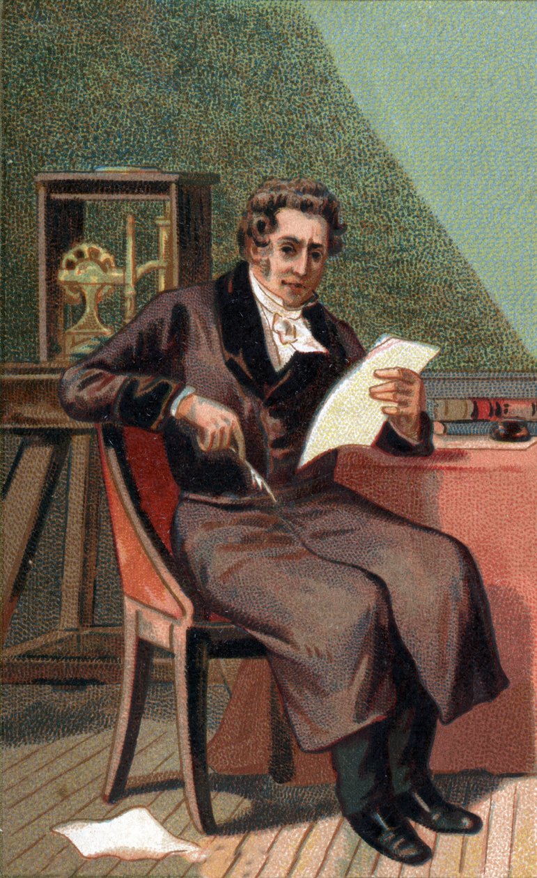 Portræt af Louis Jacques Thenard (1777 - 1857), fransk kemiker. af French School