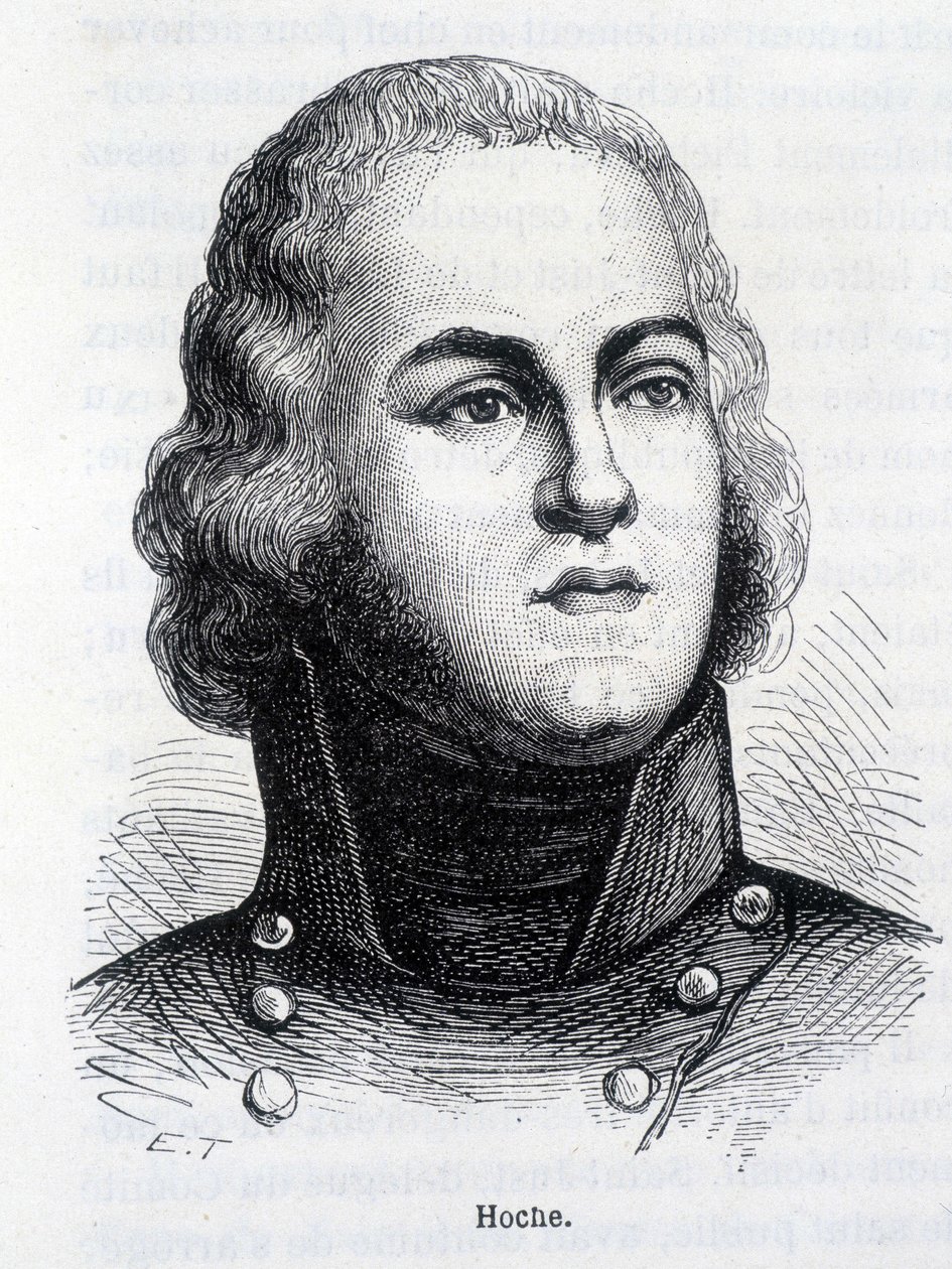 Portræt af Louis Lazare Hoche (1768-1797), fransk general - i "" L