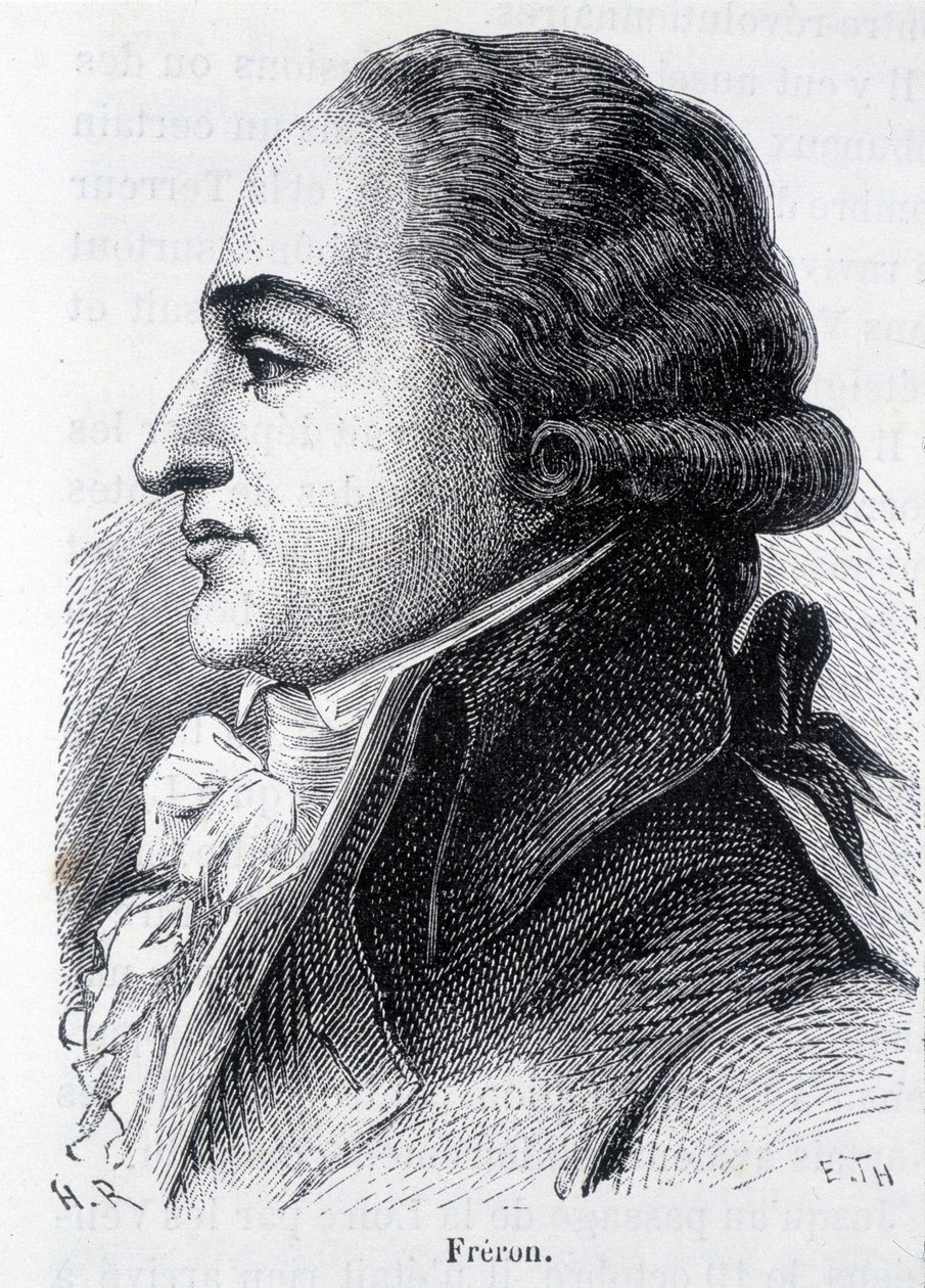 Portræt af Louis Marie Stanislas Freron (1754-1802), fransk publicist - i "" L