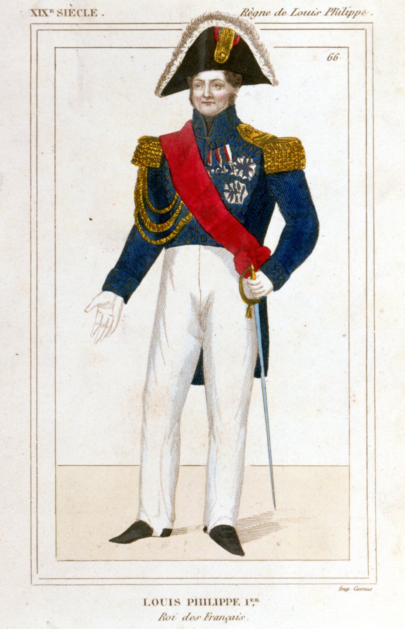 Portræt af Louis Philippe I, franskmændenes konge. af French School