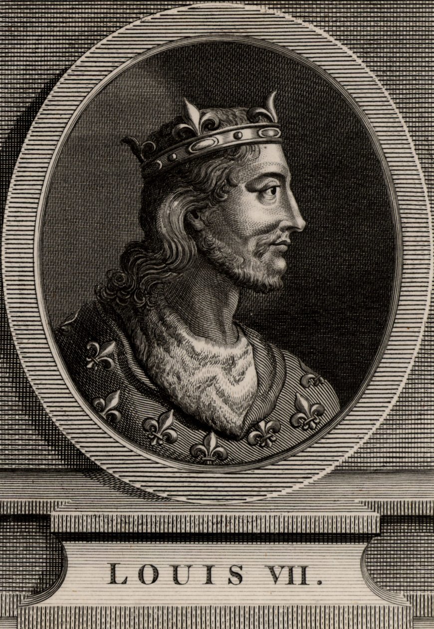Portræt af Ludvig VII af French School
