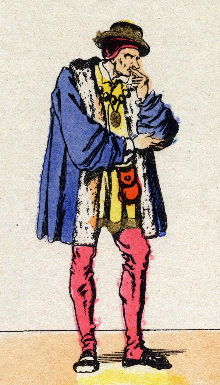 Portræt af Louis XI (1423-1483), konge af Frankrig. af French School