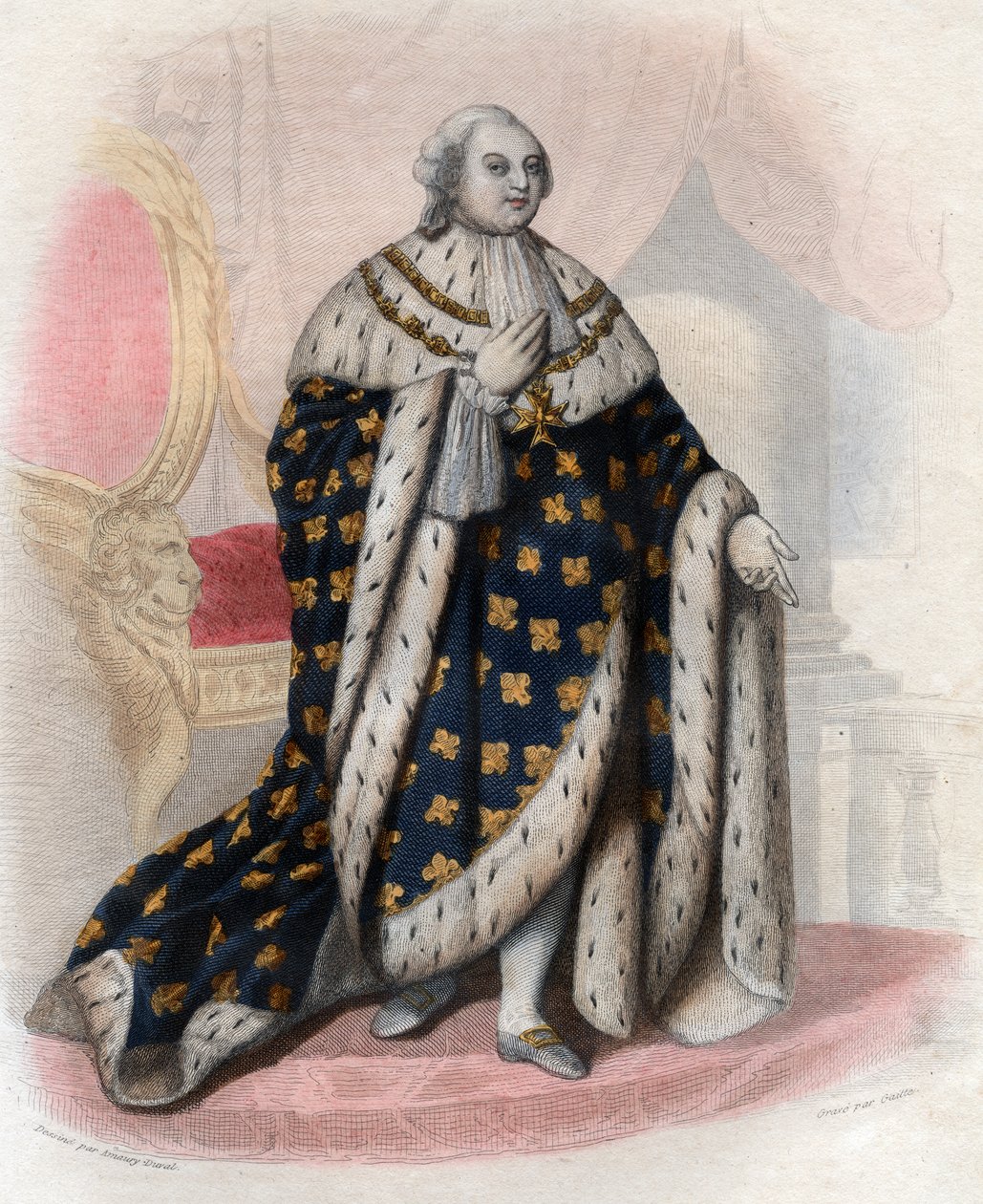 Portræt af Louis XVI af Frankrig (1754-1793), konge af Frankrig. af French School