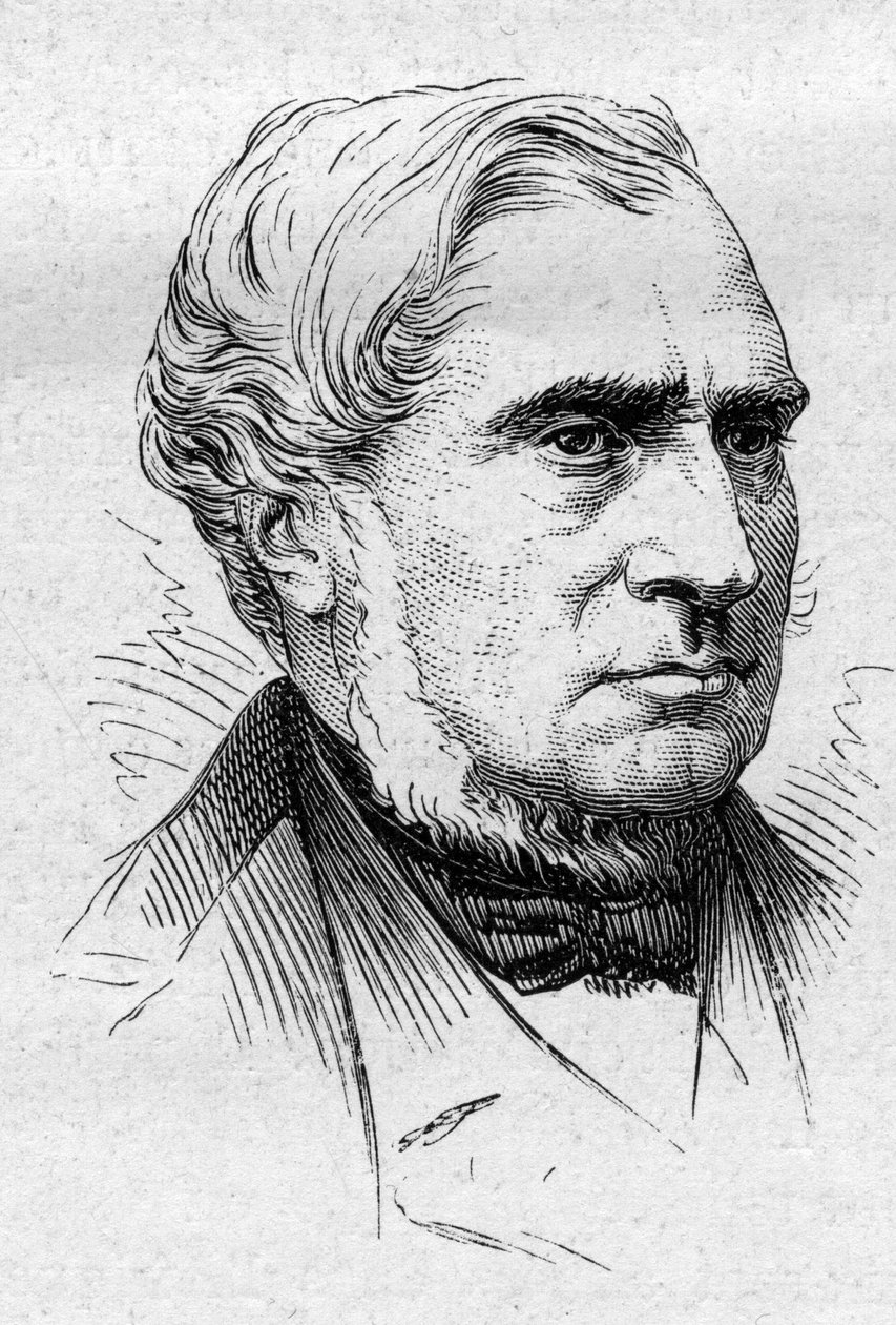 Portræt af Louis de Carne (1804-1876), fransk politiker og akademiker. Indgravering i "" Le Monde Illustré"" nr. 883 af 14. marts 1874. af French School