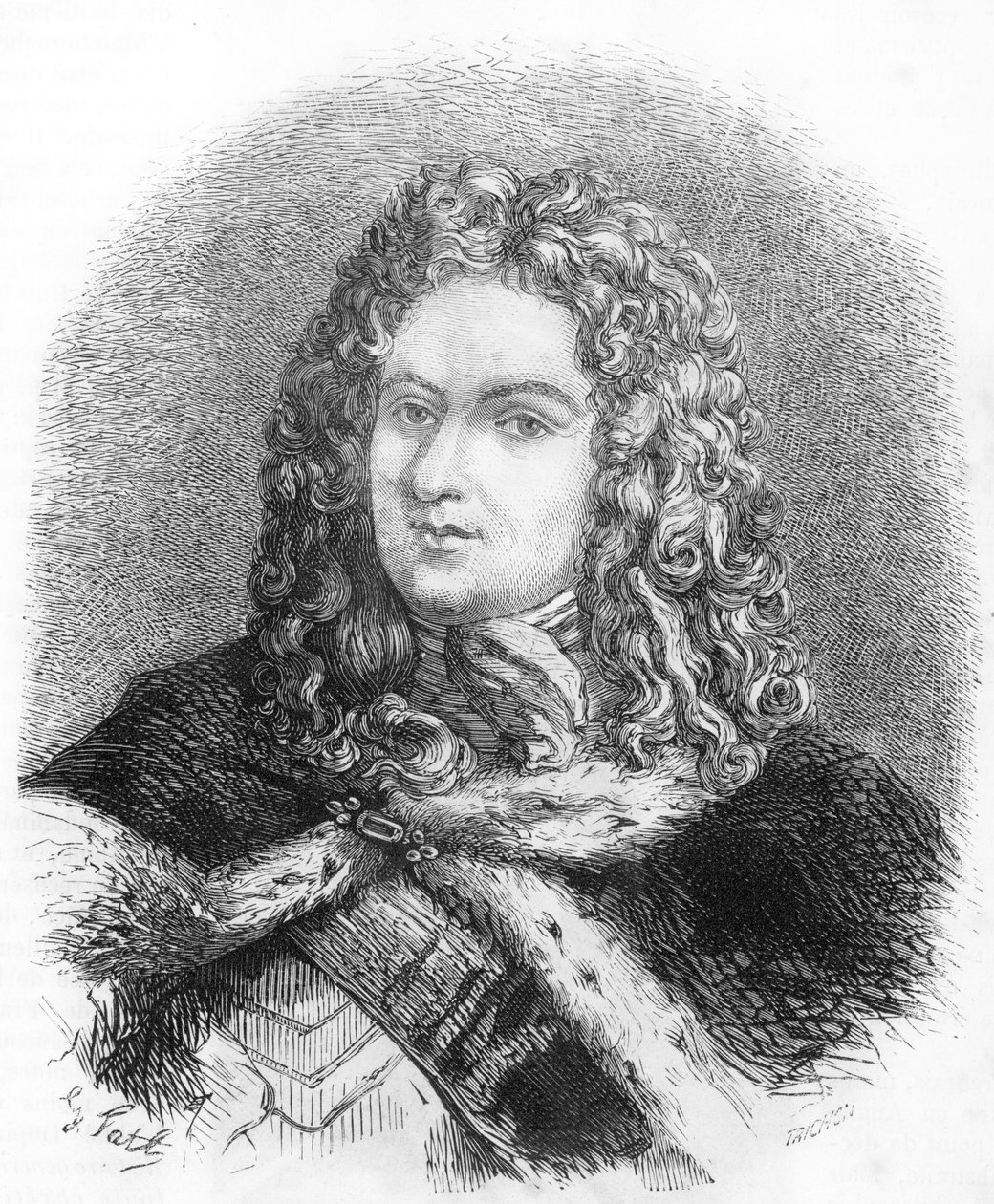 Portræt af Louis de Rouvroy hertug af Saint-Simon af French School
