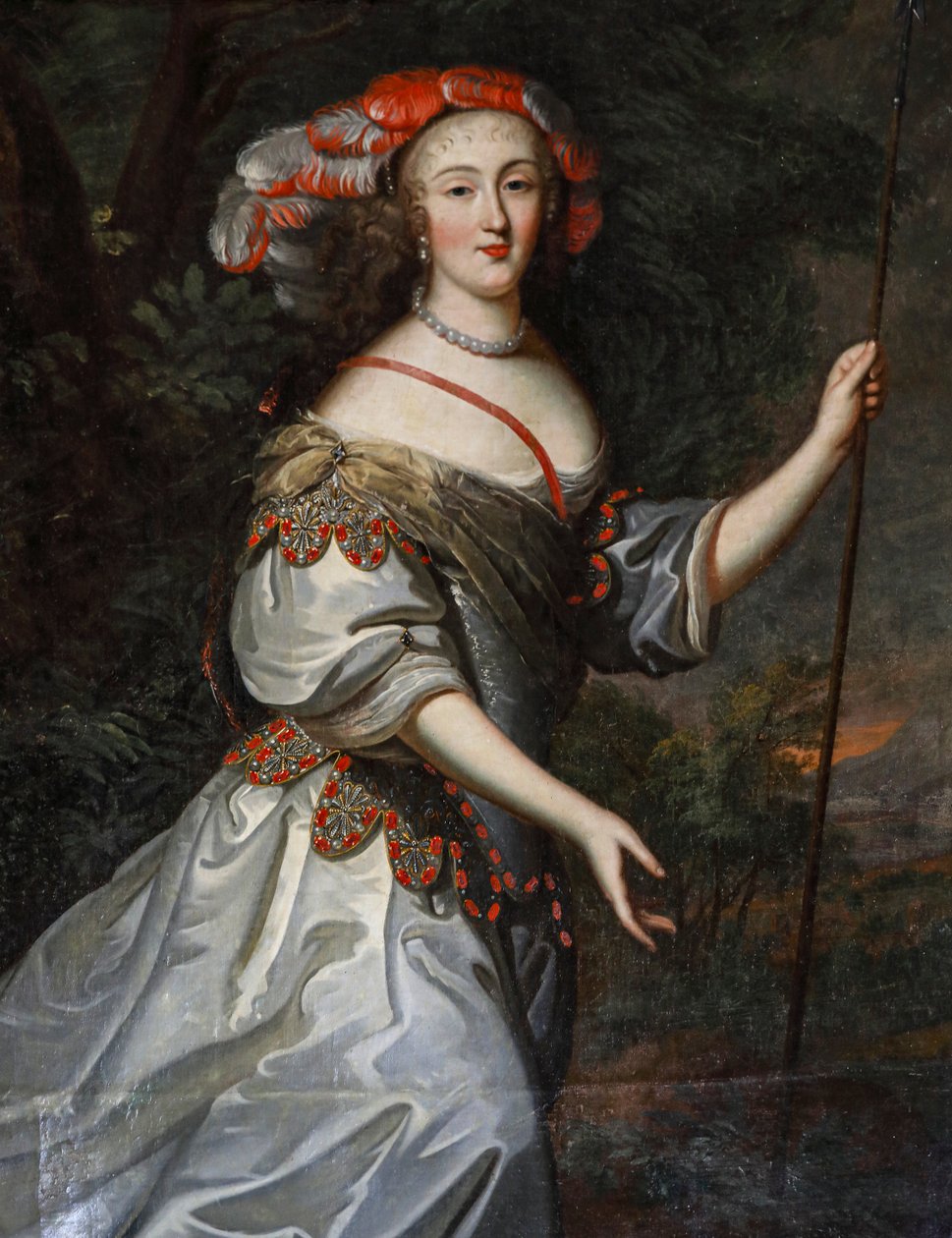 Portræt af Lucia de Tourville. olie på lærred af French School