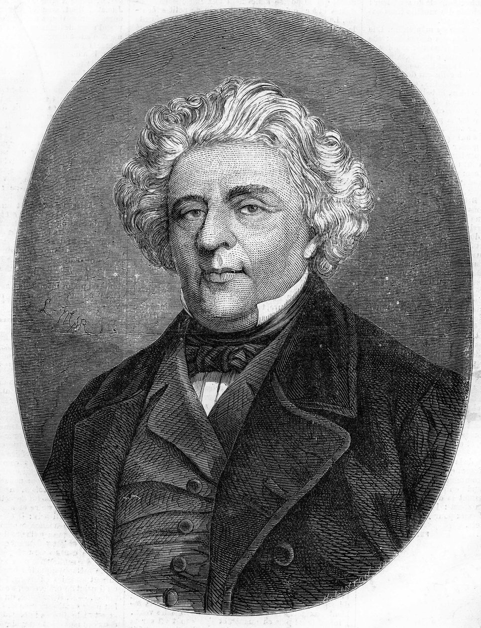 Portræt af Luigi Lablache (1794-1858), fransk operasanger. af French School