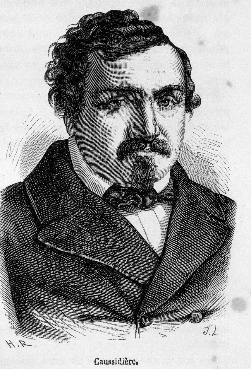 Portræt af Marc Caussidiere, fransk politiker (1808-1861). af French School