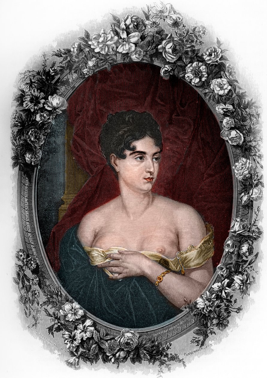 Portræt af Marguerite Josephine Wiemer (Marguerite Georges) af French School