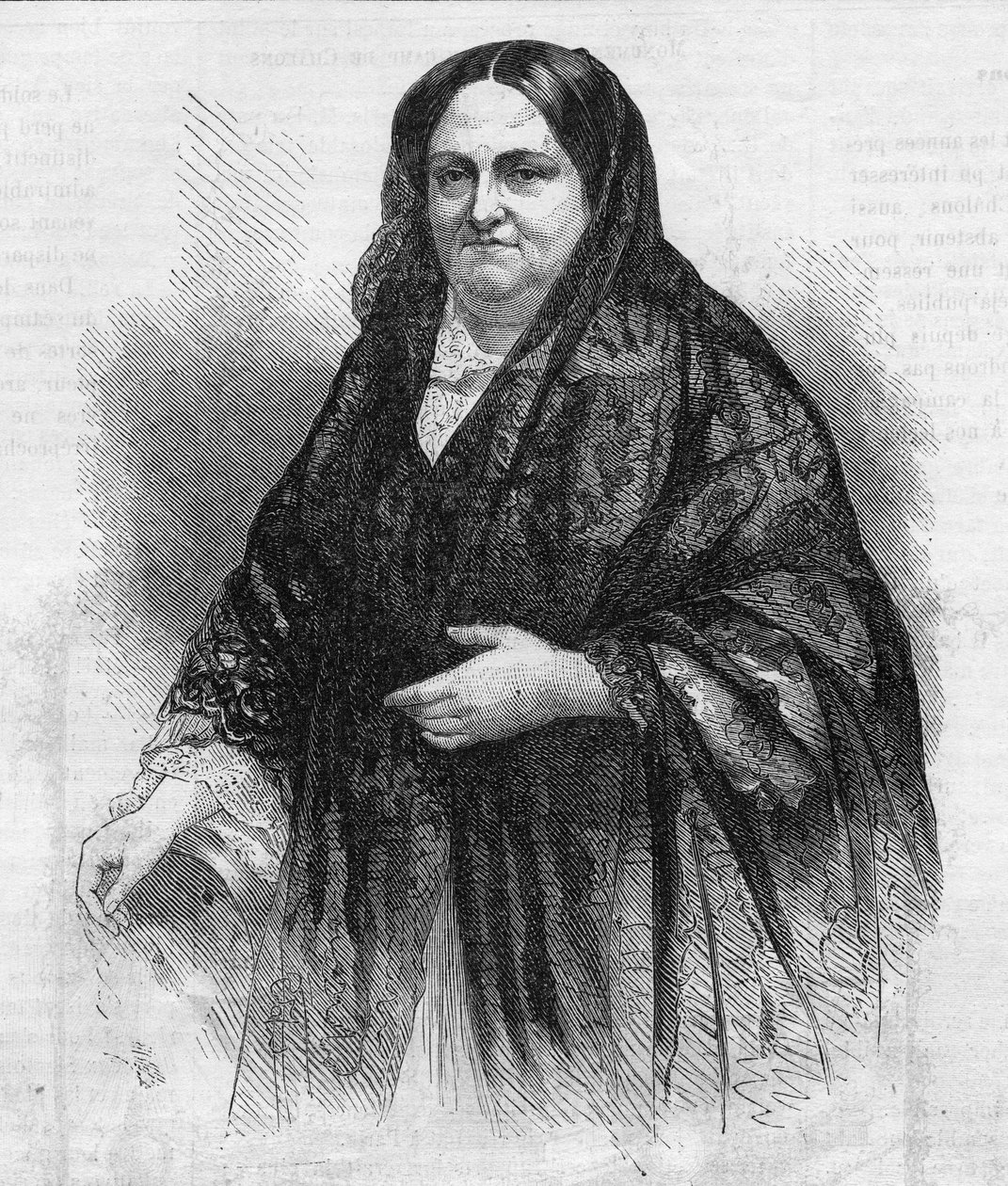 Portræt af Marie Christine Ferdinande de Bourbon af French School