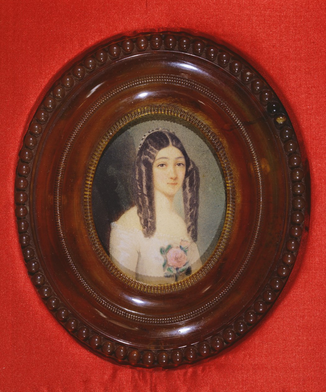 Portræt af Marie Duplessis (1824-1847) også kendt som La Dame aux Camelias, 1847 (wc på papir) af French School