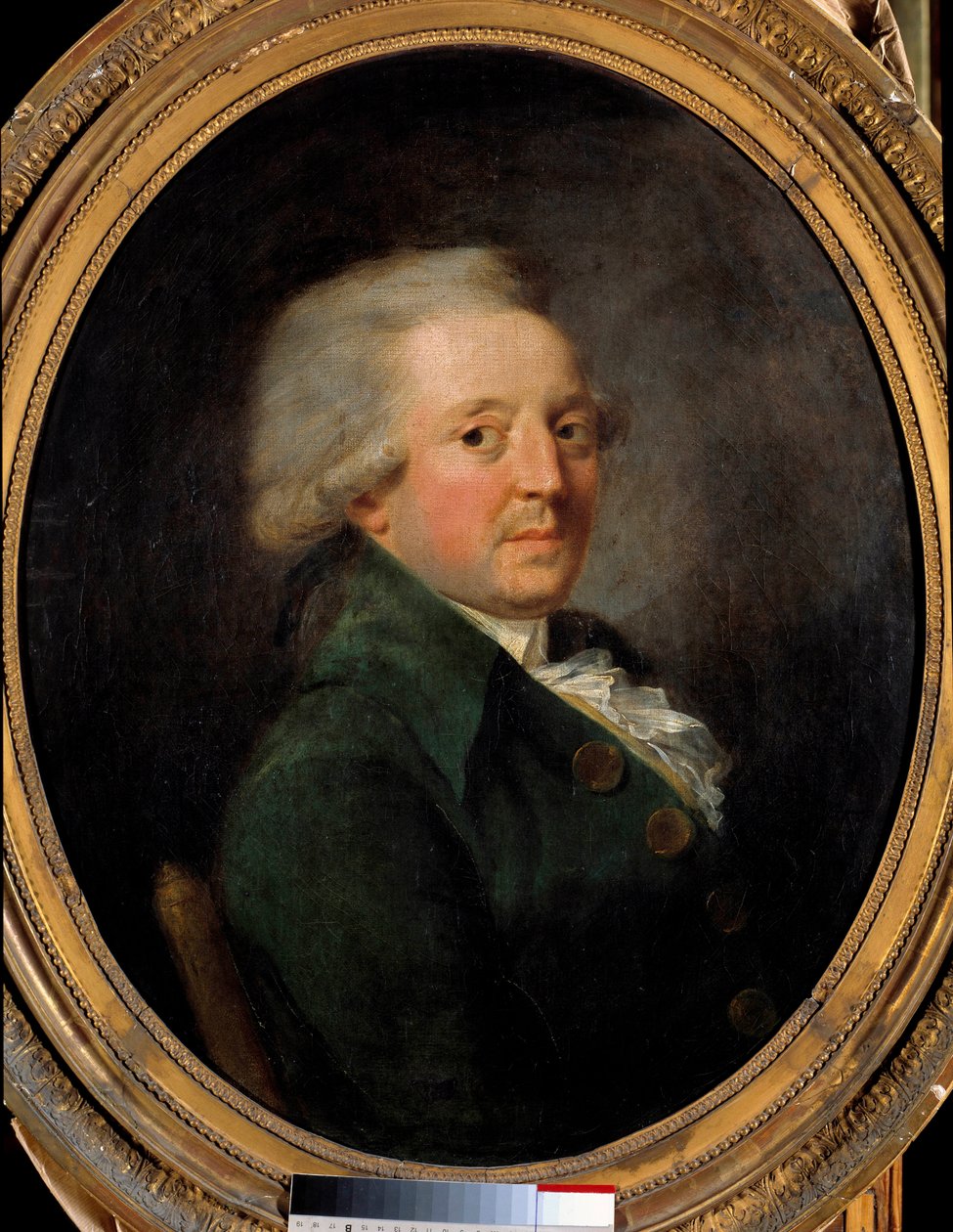 Portræt af Marie Jean Antoine Nicolas de Caritat, Marquis de Condorcet (1743-1793), fransk filosof. Anonymt fransk maleri af French School