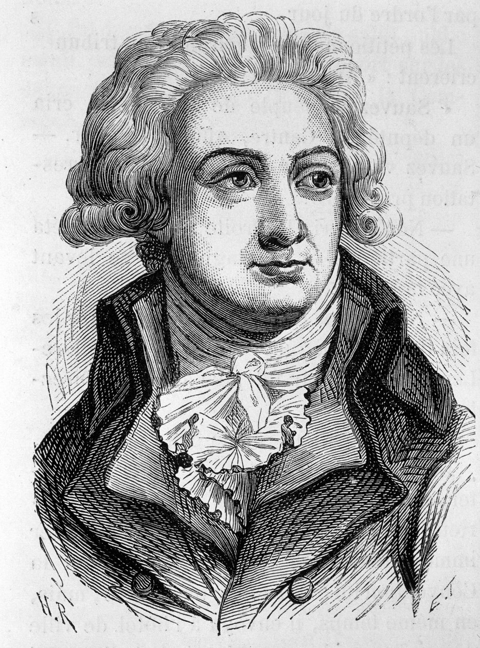 Portræt af Marie Jean Herault de Sechelles (1759-1794), fransk politiker - i "L