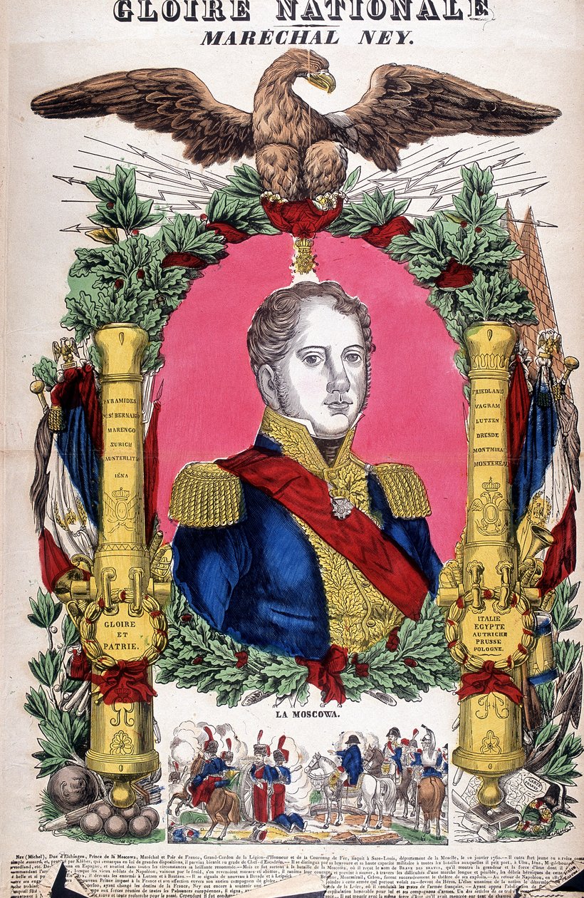 Portræt af marskal Michel Ney (1769 - 1815). af French School