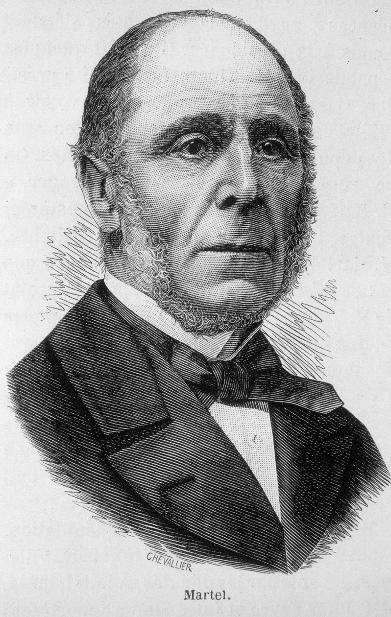 Portræt af Martel (politiker - under Thiers) - i "" The History of France"" af Henri Martin af French School