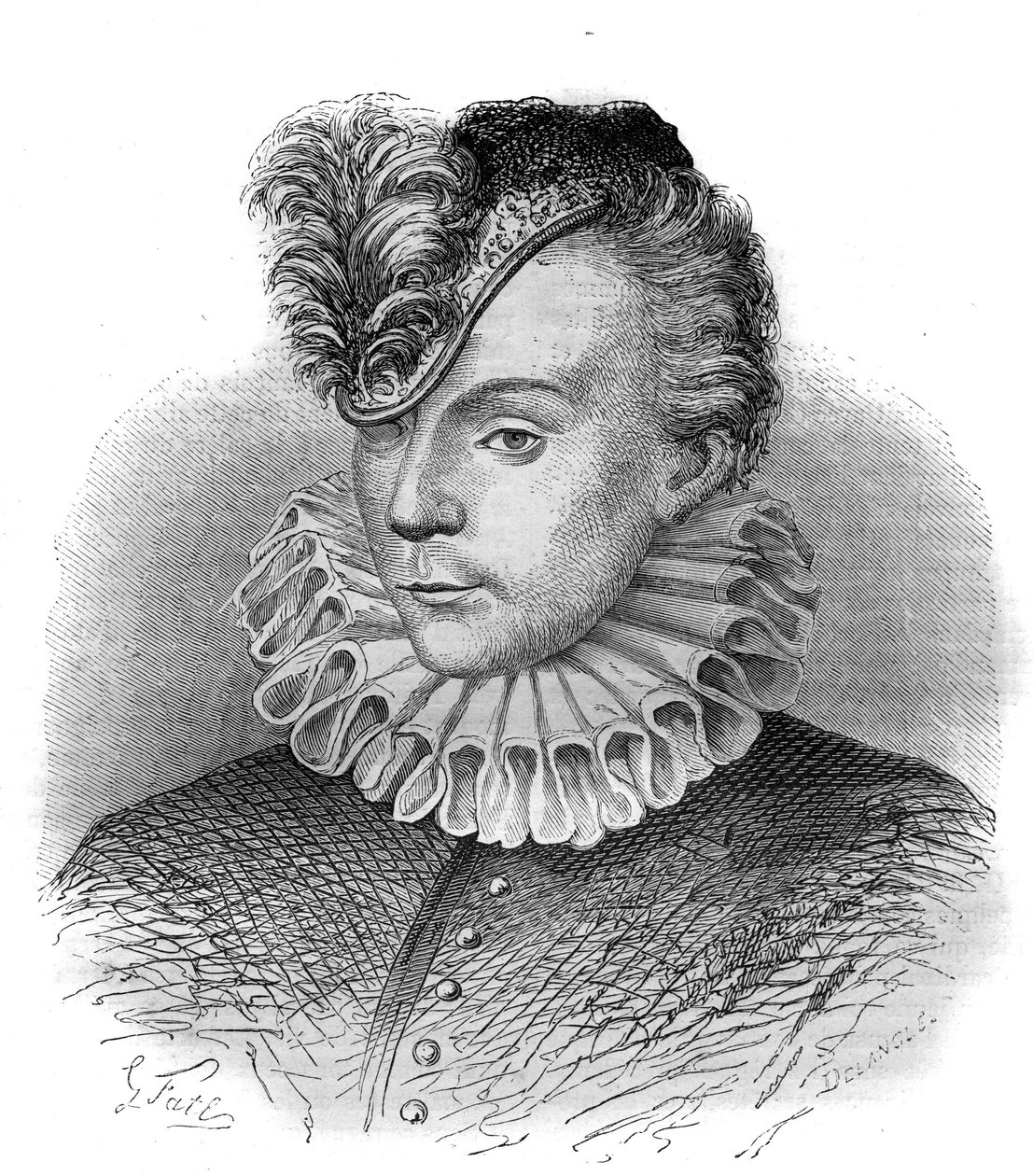 Portræt af Martin Ruze de Beaulieu (russisk Martin af French School