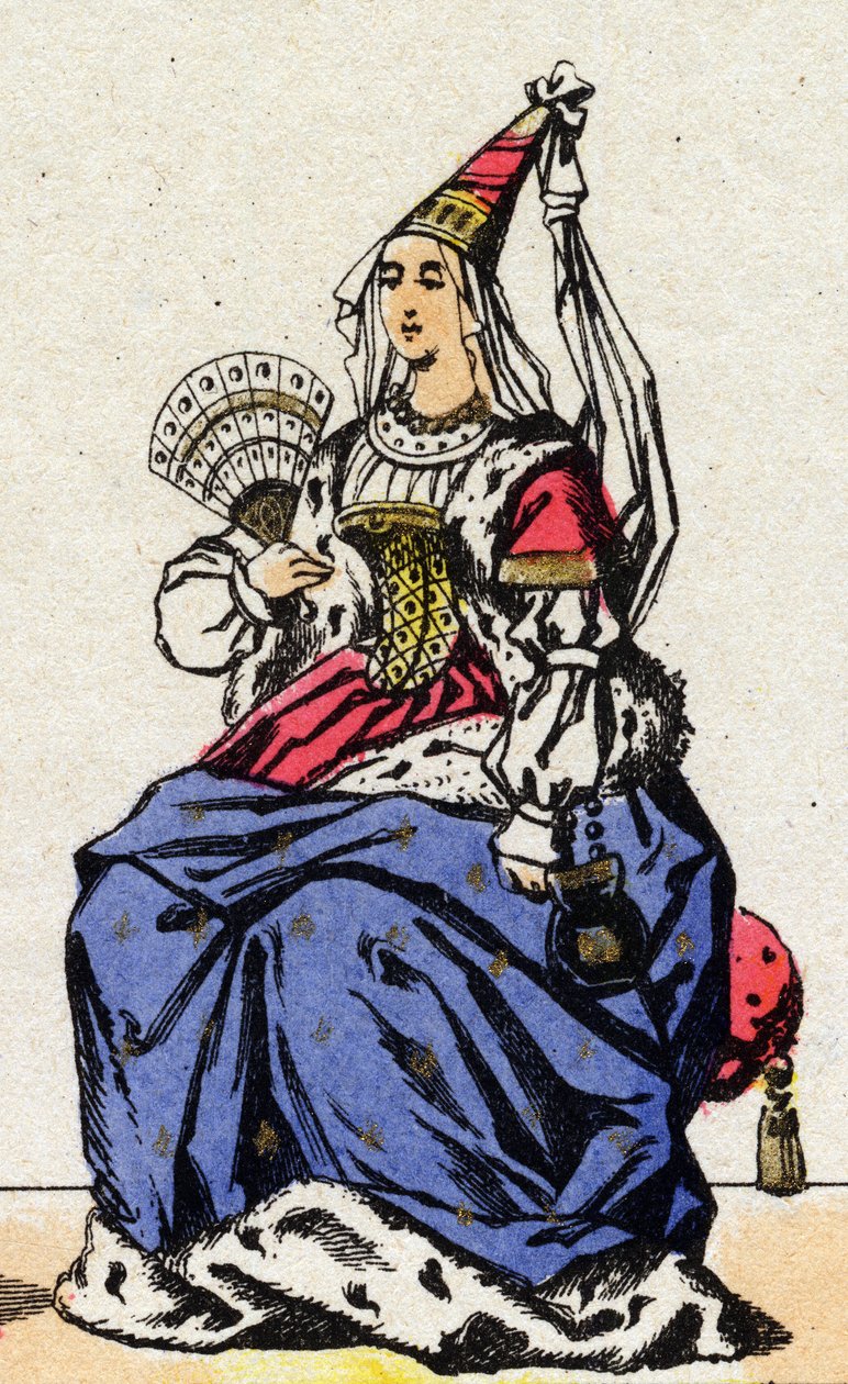 Portræt af Maria af Anjou, dronning af Frankrig (1404-1463), kone til Charles VII. af French School