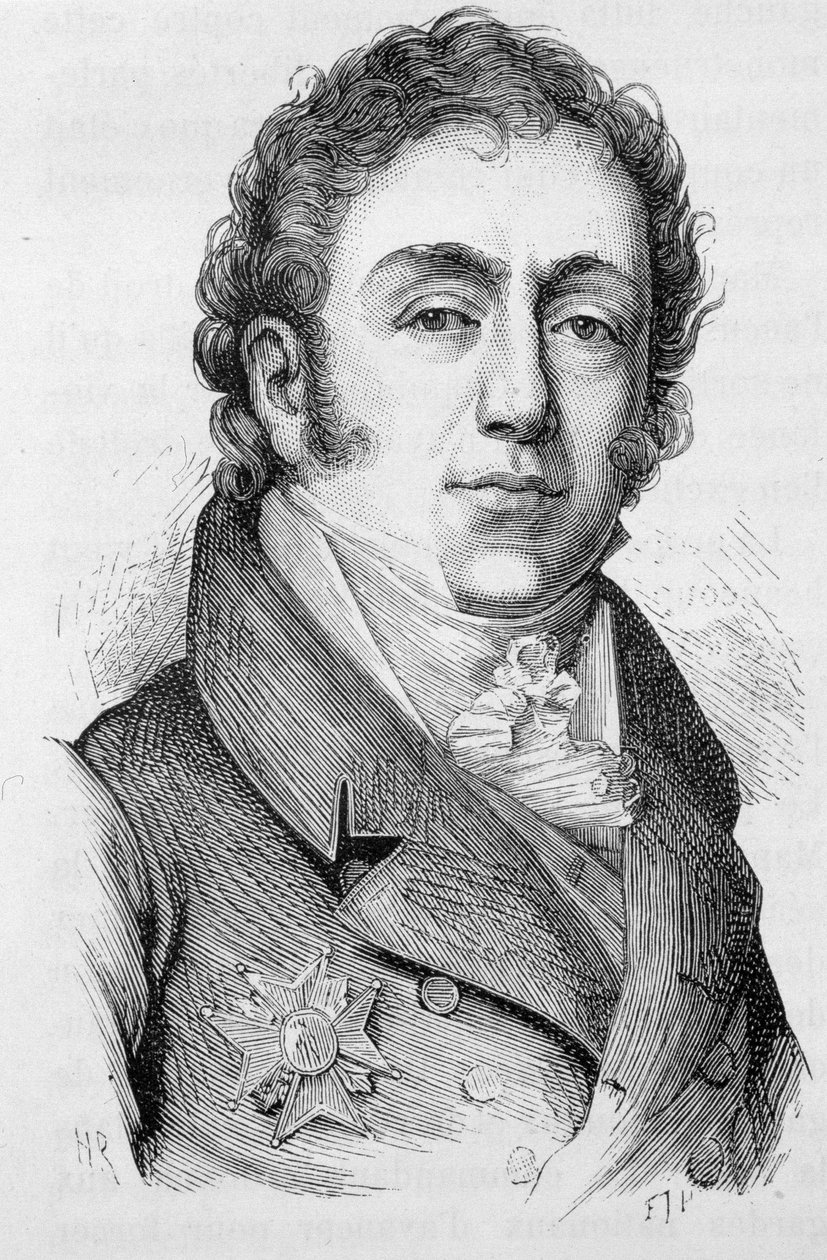 Portræt af Mathieu Montmorency, fransk politiker (1766 - 1826) - i "" L