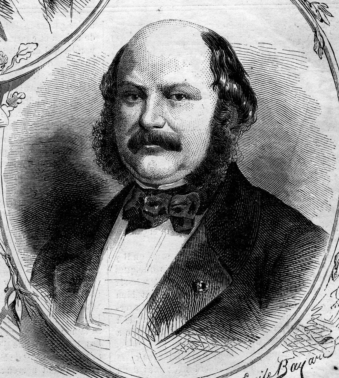 Portræt af Maximilian Jules Marcus Koenigswarter (1817-1878), fransk bankmand og politiker. Indgravering i "" Le Monde Illustré"" nr. 262 af 19. april 1862. af French School