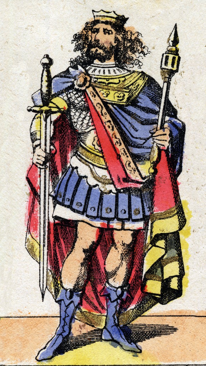 Portræt af Merovee III (eller Merowig) (ca. 412-458), kongen af frankerne fra 448 til 458. af French School