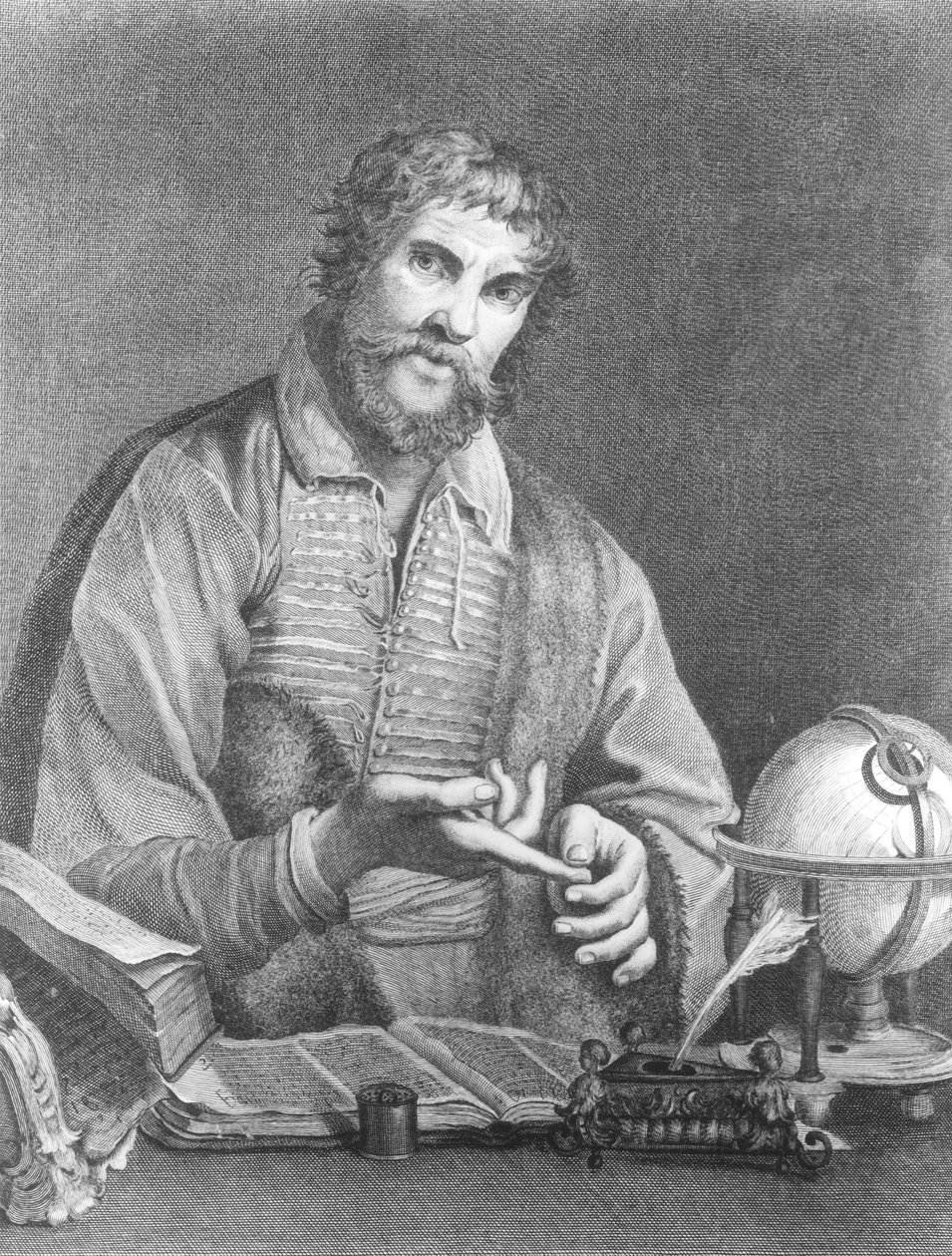Portræt af Michel de Nostradame (1503-66) af French School