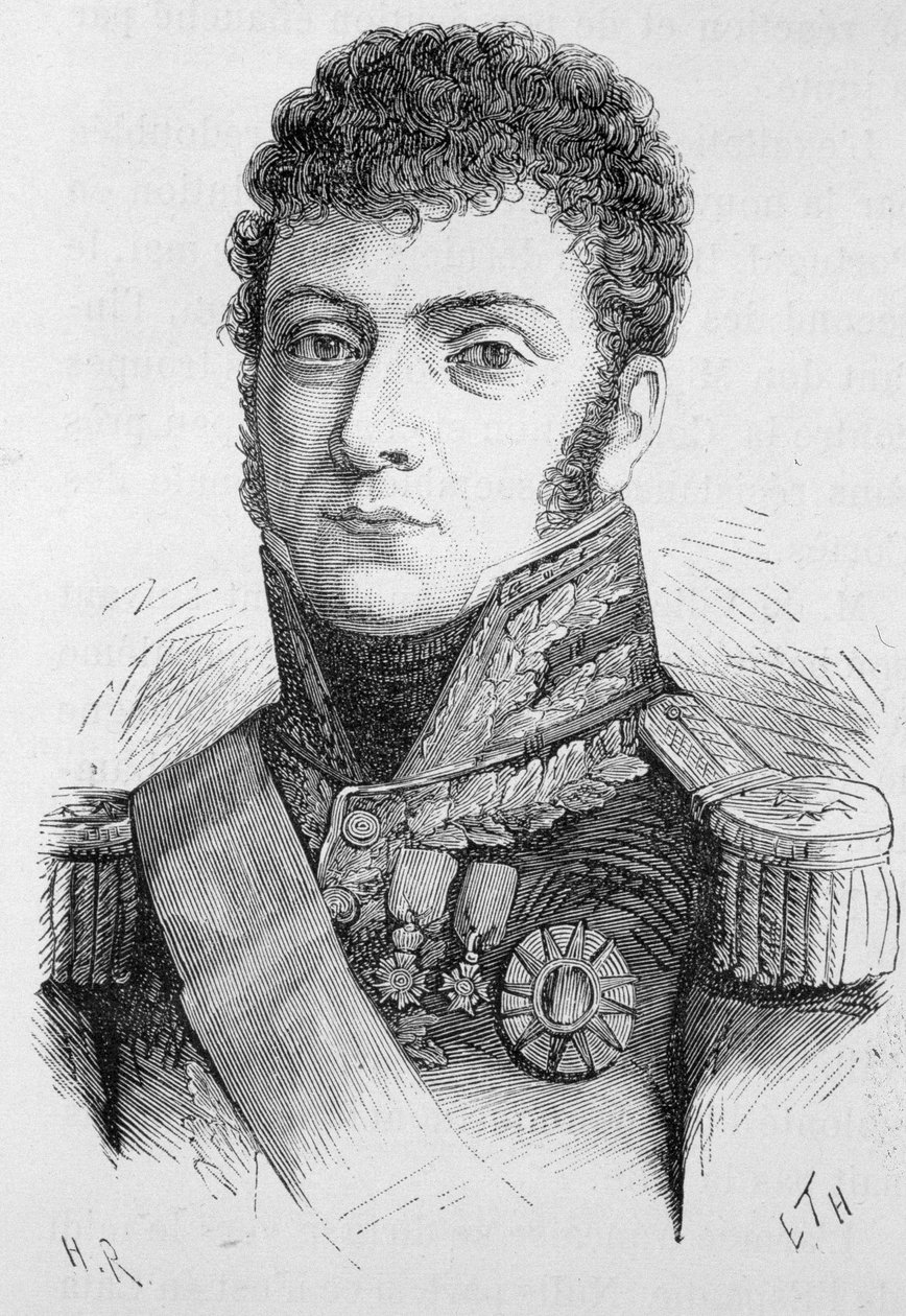 Portræt af Molitor, marskal af Frankrig (1770 - 1849) - i "" L