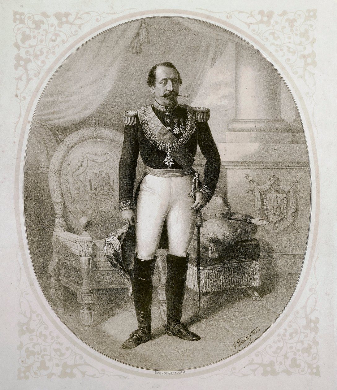 Portræt af Napoleon III (1808 - 1873) af French School