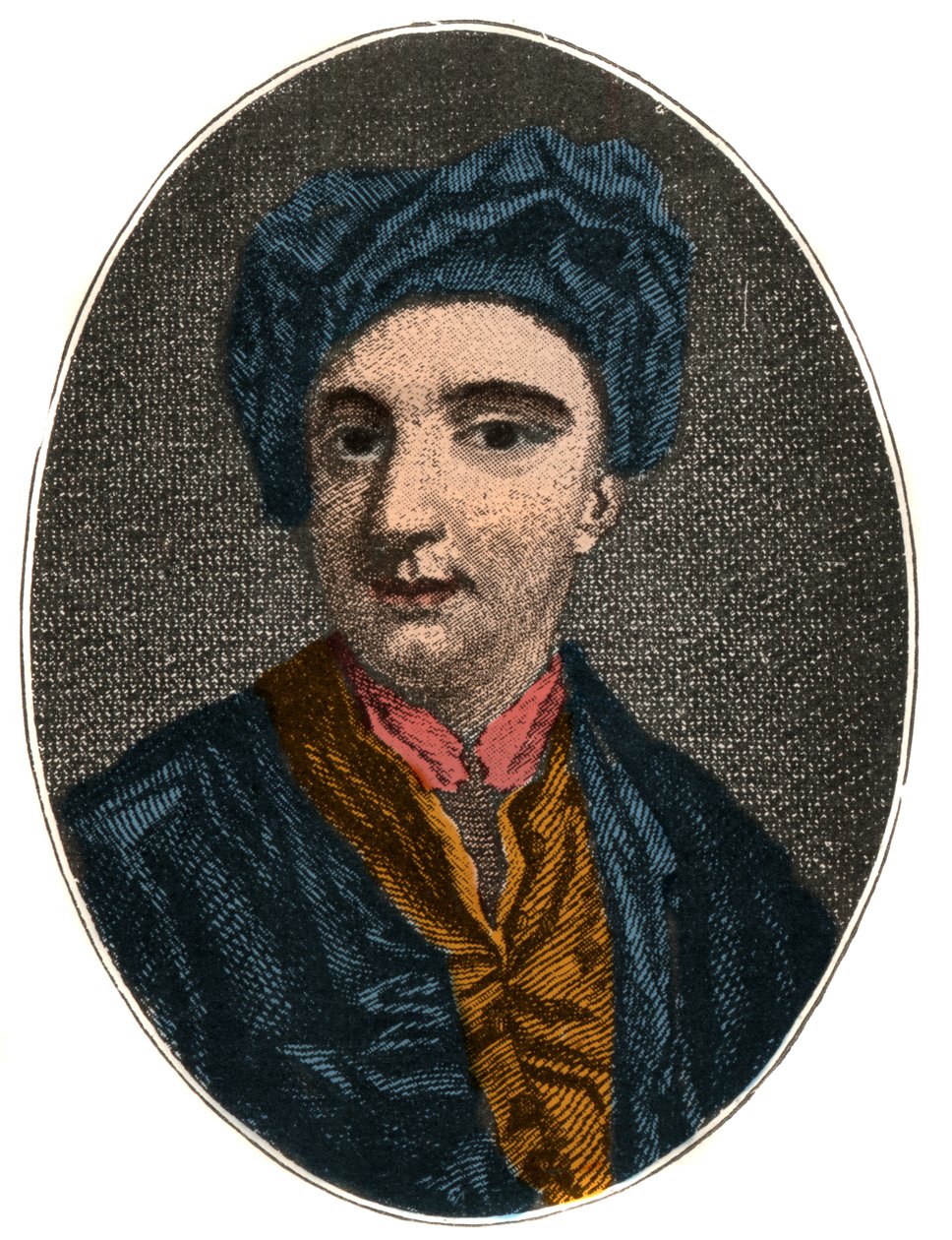 Portræt af Nicholas Rowe (1674 -1718), engelsk dramatiker, digter og diverse forfatter. af French School