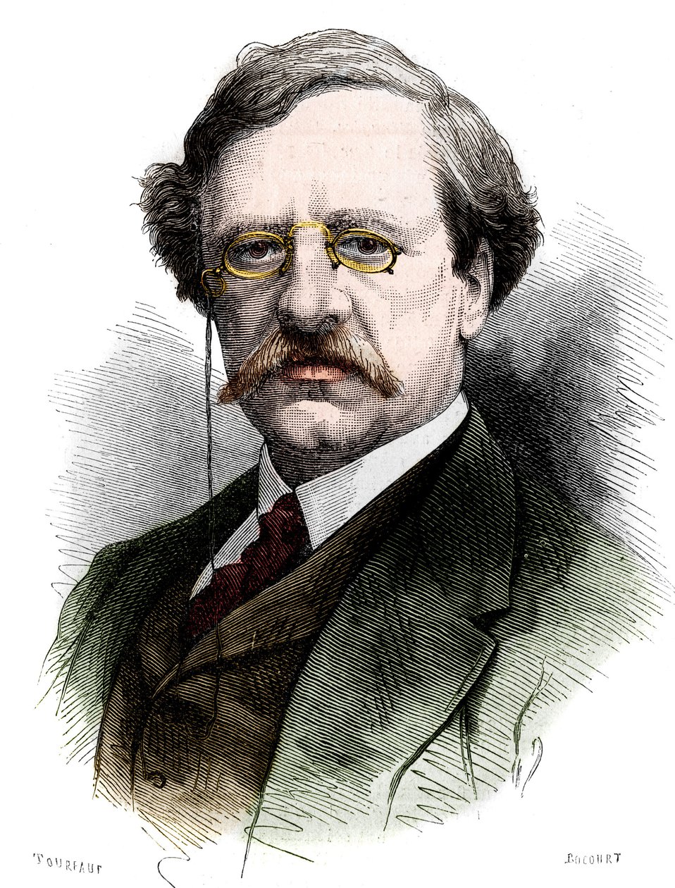 Portræt af Nils Adolf Erik (Eric) Baron Nordenskjold (Nordenskiold) (1832-1901), svensk naturforsker og opdagelsesrejsende. Indgravering i "" Le Monde Illustré"" nr. 1178 af 25. oktober af French School