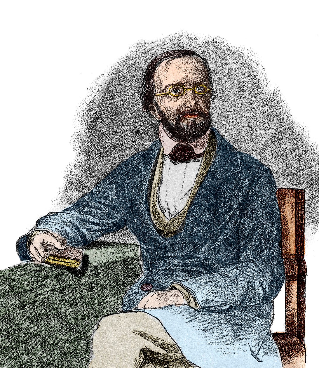 Portræt af Peter Gustav Dirichlet (1805-1859), tysk matematiker. 19. århundrede. af French School