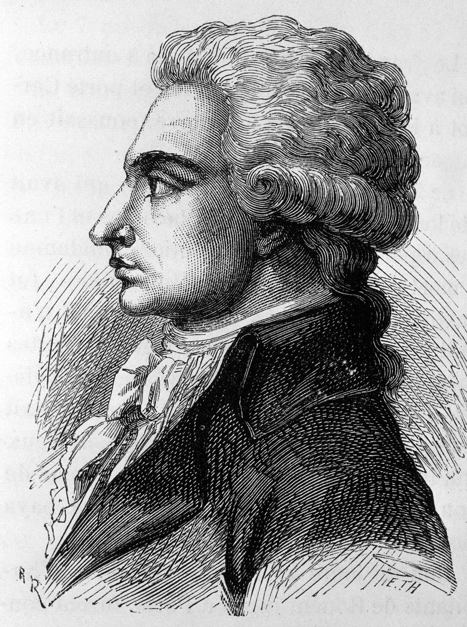 Portræt af Philippe Antoine Merlin, dit Merlin de Douai (1754-1838), fransk politiker. I ""The History of France"" af Henri Martin af French School