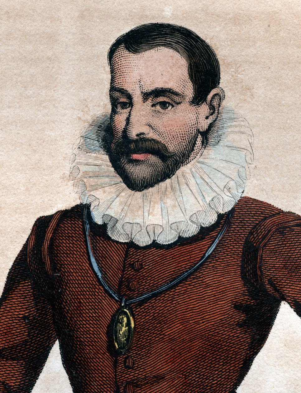 Portræt af Philippe Duplessis Mornay (1549-1623), Lord of Plessis Marly, fransk protestantisk forfatter. af French School