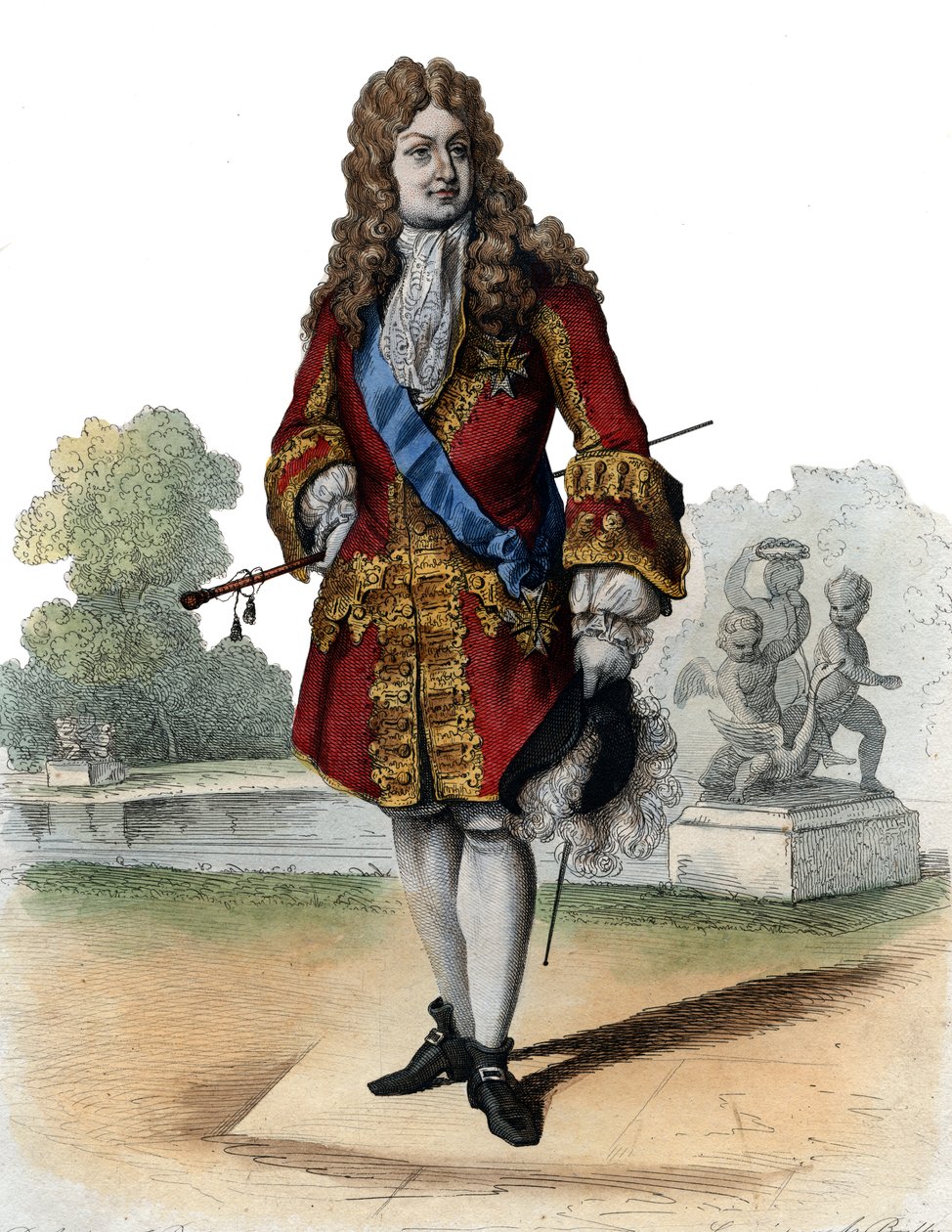 Portræt af Philippe II, hertug af Orleans (1674-1723). af French School