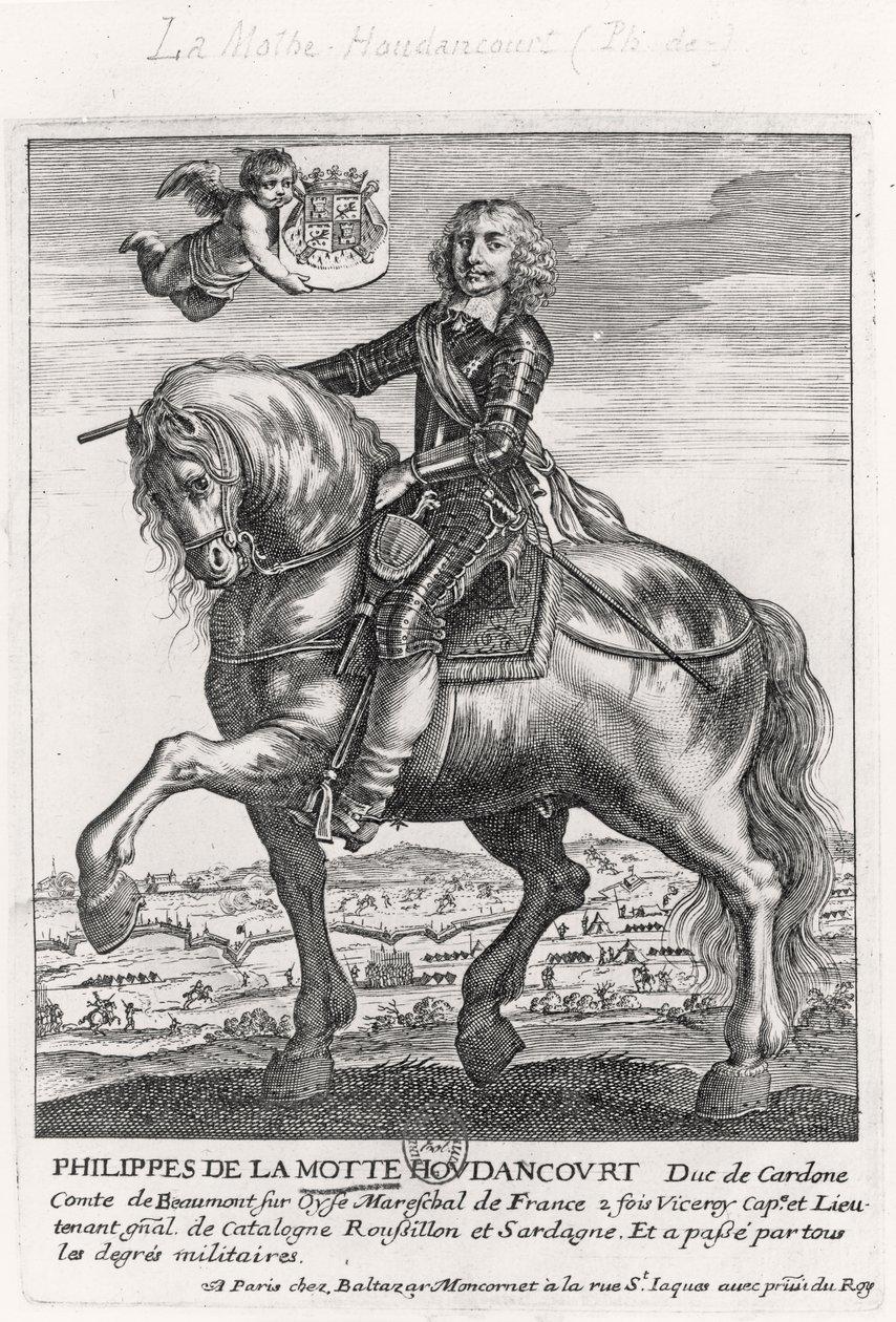 Portræt af Philippe de La Mothe Houdancourt (1605-57) af French School
