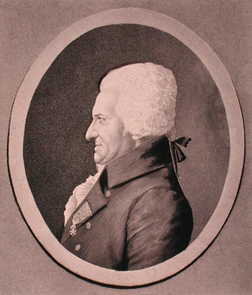 Portræt af Pierre-Alexandre Monsigny (1729-1817) graveret af Edme Quenedey (1756-1830) (gravering) af French School