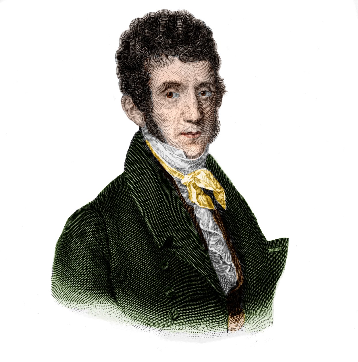 Portræt af Pierre Balguerie (1779-1825) vinhandler. af French School